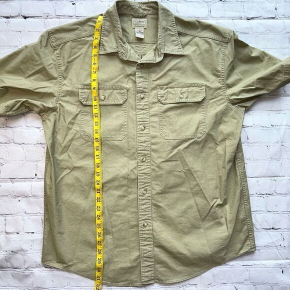 nwot Men’s Large Reg LL Bean Traditional Fit Cotton Button Up Shirt - Picture 8 of 8